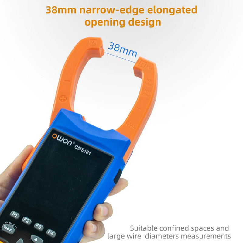 OWON CMS101 1000A AC/DC Digital Clamp Meter 3-in-1 Recorder+Oscilloscope,20000 Counts True RMS Auto