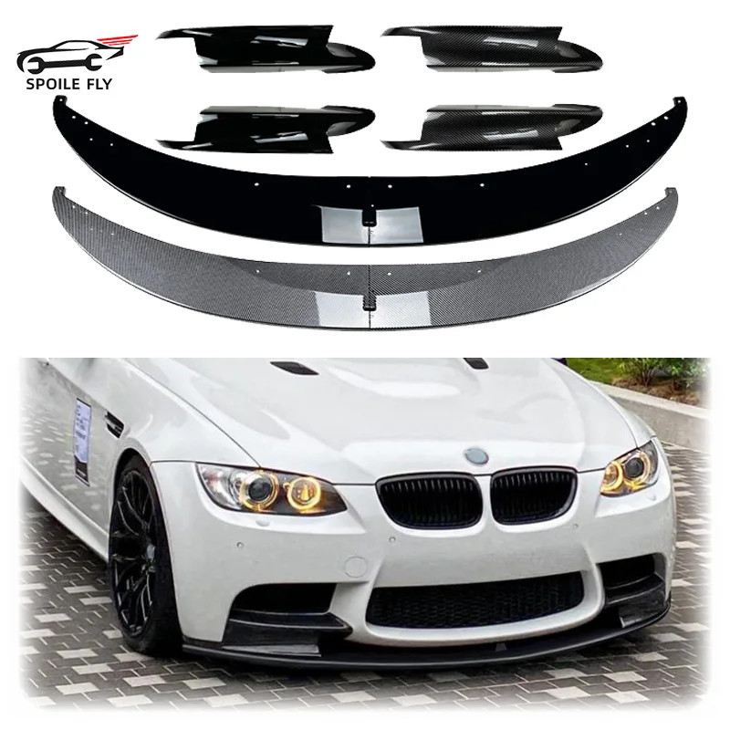 4 PCS 2006 To 2013 For BMW 3 Series M3 E90 E91 E92 E93 Front Bumper Lip Splitter Diffuser Spoiler B