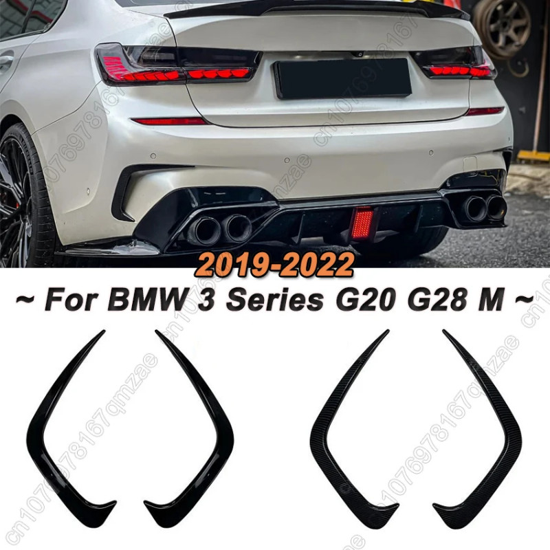 Car Rear Bumper Side Cover Spoiler Sticker For BMW 3 Series G20 G28 M Sport 318i 320i 325i 330i 201