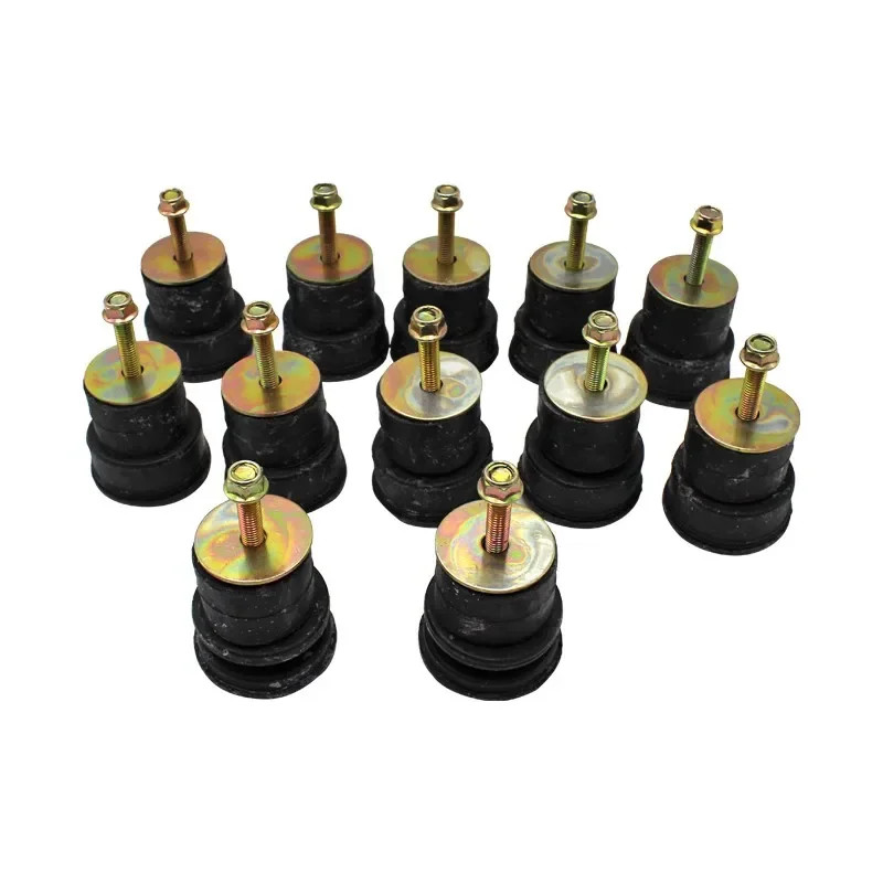 12 Pcs Body Mounting Cushion for Pajero V30 V40 Chassis Rubber Sleeve for Montero V20 V10 for Pajer