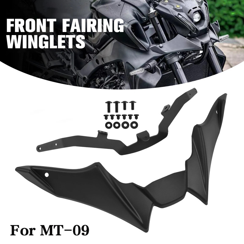 For Yamaha MT-09 SP MT09 MT 09 2021-2024 Front Downforce Spoiler Naked Frontal Spoilers Winglet Aer