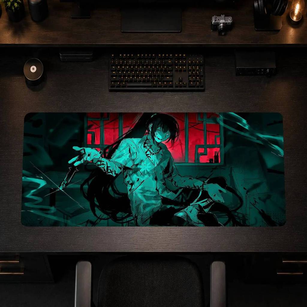 Limbus Company แผ่นรองเมาส์ Gaming office แผ่นรองโต๊ะกันลื่น Diy Mousepad คีย์บอร์ดเกมขนาดใหญ่ overlock