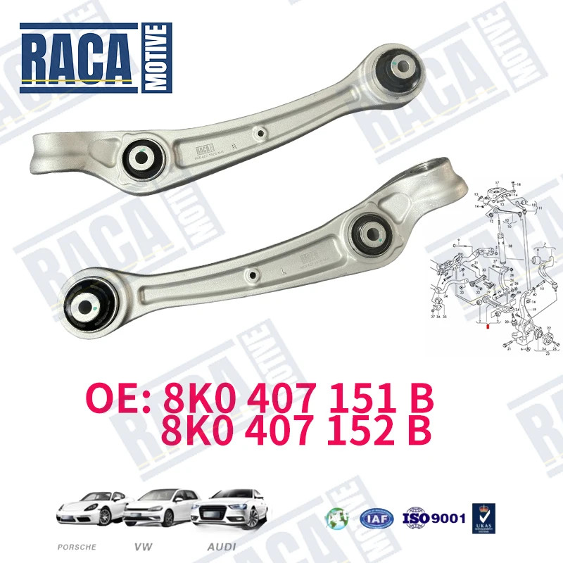 For Audi A4 S4 Q5 A5 S5 A7 A6L C7 Front Left Lower Suspension Control Arm 8K0407151B 8K0407151C 8K0
