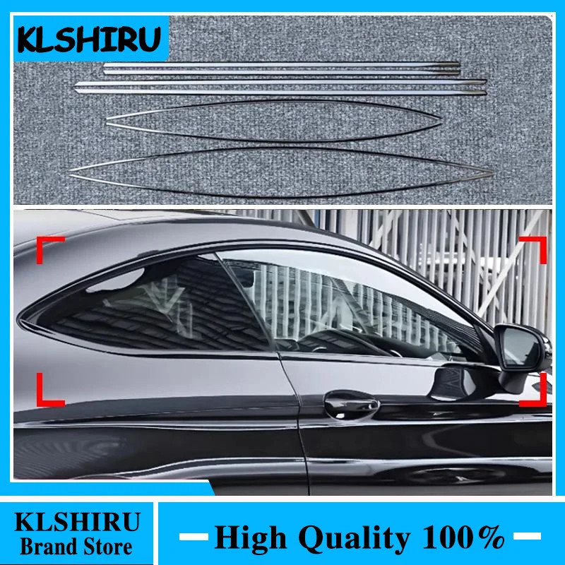 Car Styling black Window Sequins Decoration Cover Trim For Mercedes Benz E coupe E53 W238 2016-2023