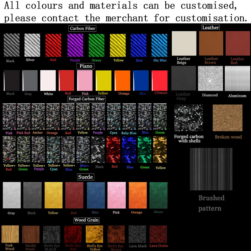 For Benz G-Class W463 G500 G55 2004-2012 Carbon Fiber Front Door Slot Panel Cover Car Accessories I