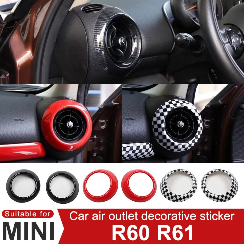 For MINI Cooper S JCW R60 R61 Countryman  Car Air Outlet Ring Vent Cover Decorative Sticker Interio