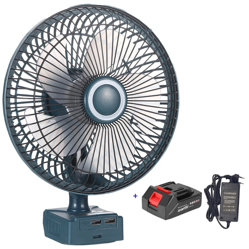 18V Lithium tool battery powered cordless electric fan battery electric fan, three speeds electric