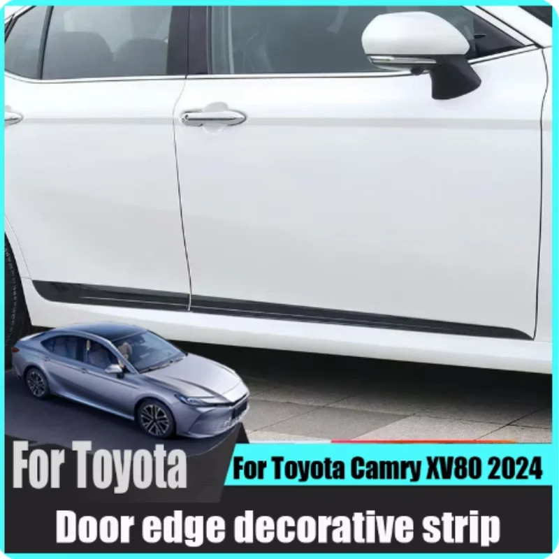 For Toyota Camry XV80 2024 Automobile modification Car door edge strip Body side skirt decorative p