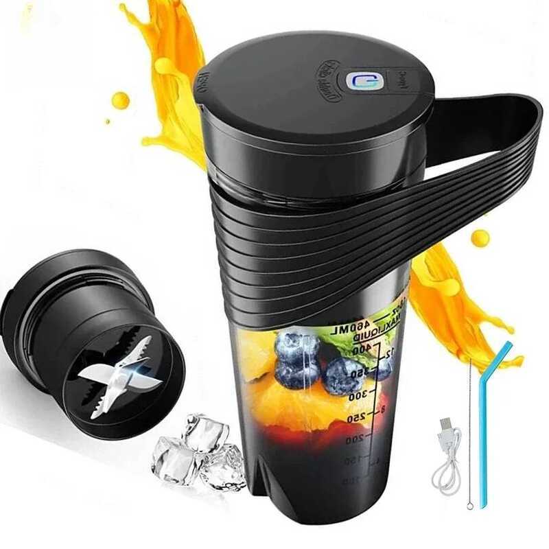 C 2024 New Portable Blender Juicer Type-C Charging Personal Smoothie Blender Fresh Juice Mixer Mach