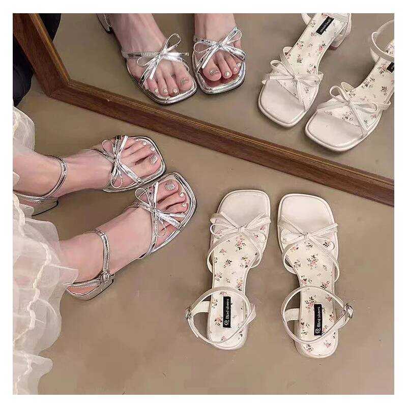 C Fashionable Roman High Heel Sandals, Elegant Versatile Women's Summer Stunning High Heel Sandals