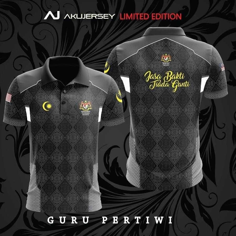 MICAN LIMITED EDITION GURU PERTIWI BATIK DESIGN 3D PERSONALIZED NAME เสื้อโปโล