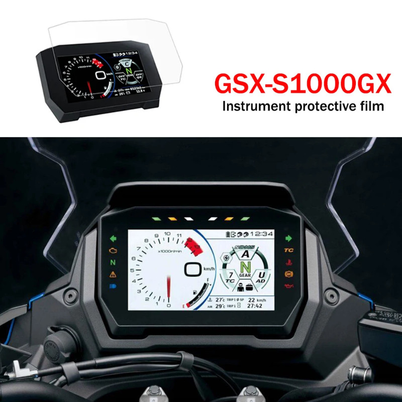 Motorcycle TPU Instrument Film or Suzuki GSX-S1000 GX GSXS1000GX Dashboard Screen Protector LCD TFT