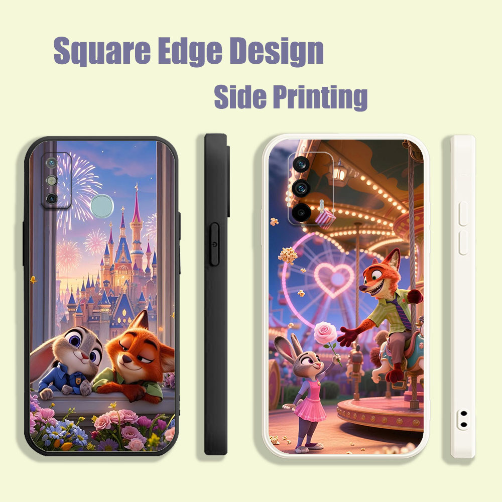 ปลอกสําหรับ Huawei Y9 Prime 2019 Y6 Y6s P40 P30 Lite zootopia 2 featuring Judy และ Nick BOT08 เคสโทร