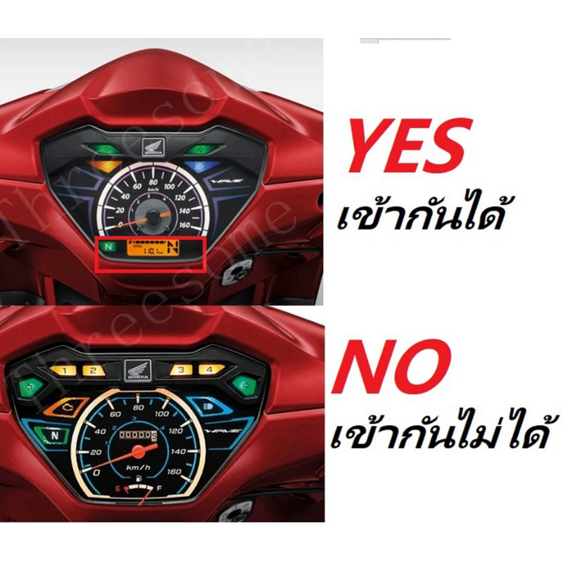 For WAVE110I 2022-2024 Digital Meter LED Display Speedometer Tachometer 37100-K2J-T01