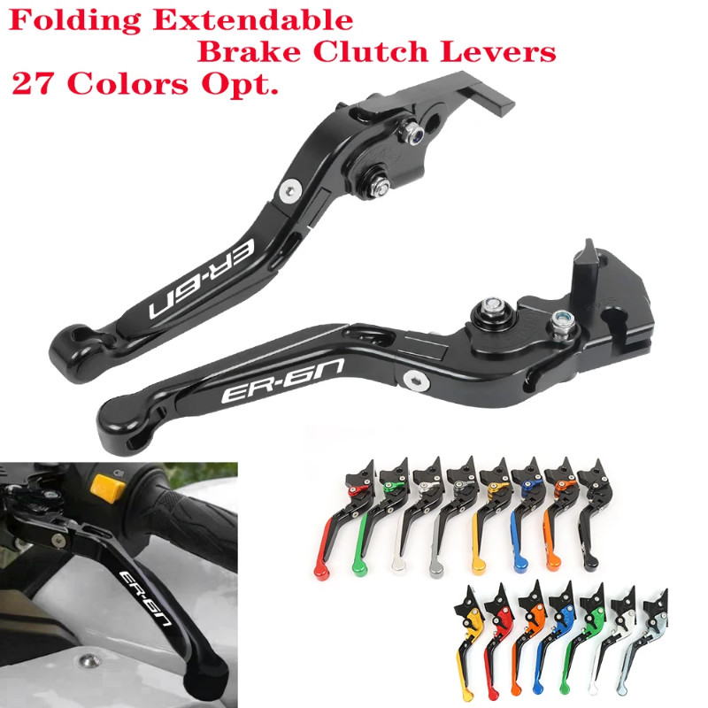 For Kawasaki ER6N ER-6N ER 6N 2006-2008 ER-6F ER6F Motorcycle Accessories Adjustable Extendable Fol