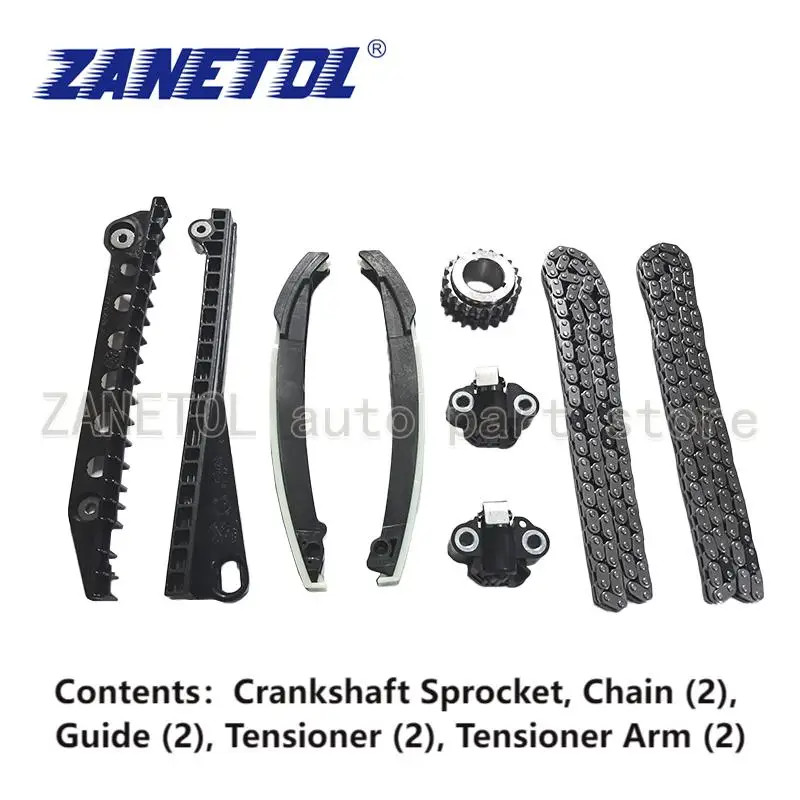 ZANETOL Auto Parts Timing Chain & Component Kit set 9pcs for FORD F59 2011~2017 for LINCOLN MARK LT