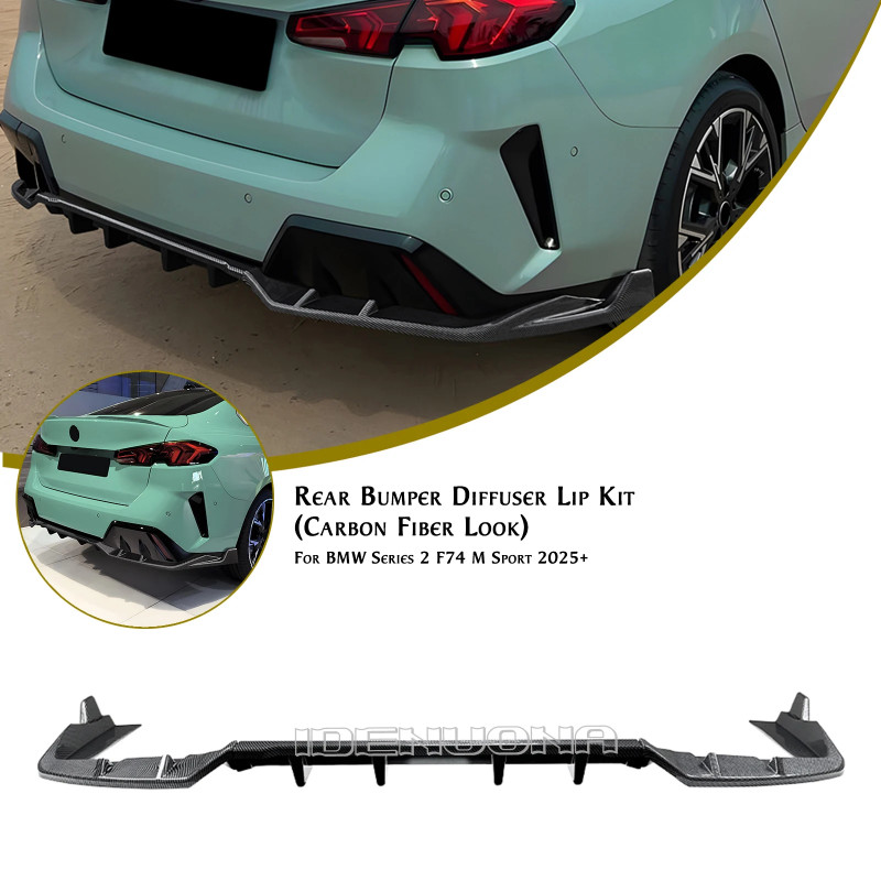 3pcs Car Rear Diffuser Bracket Lip Splitter Spoiler Cover For BMW 2 Series F74 M Sport 2025