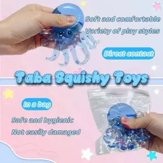 Glitter Octopus บีบของเล่นช้า Rebound Squishy น้ําตาลความเครียดบรรเทา Ball สําหรับเด็กน่ารัก Fidget ของเล่น Squishy Ocean Sensory Decompression ของขวัญ