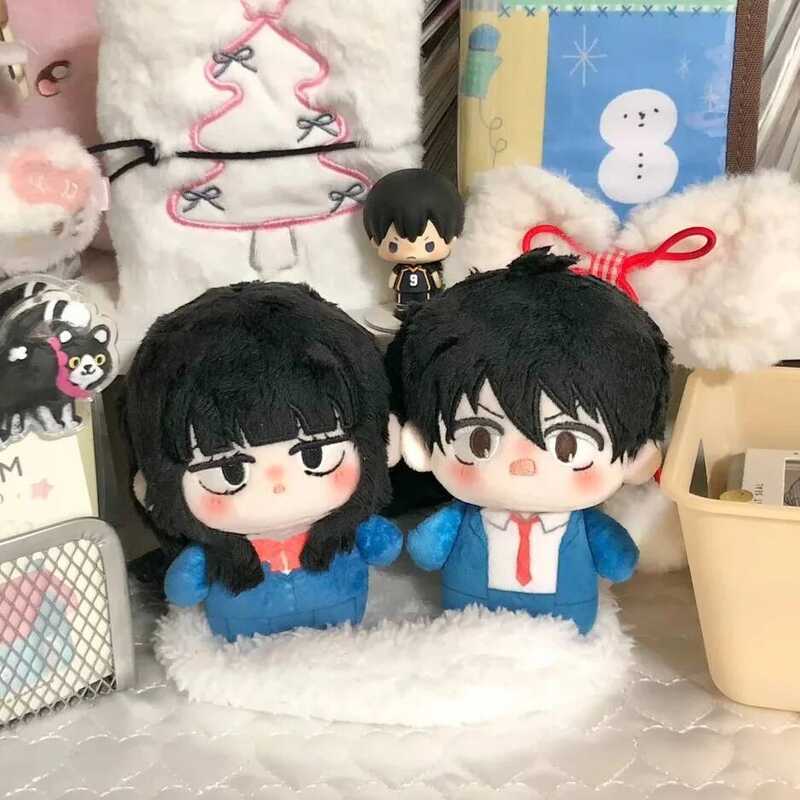 C Anime "Kimi Ni Todoke" Cute Plush Dolls Of Kazehaya Shouta And Kuronuma Sawako Plush Keychain Pen