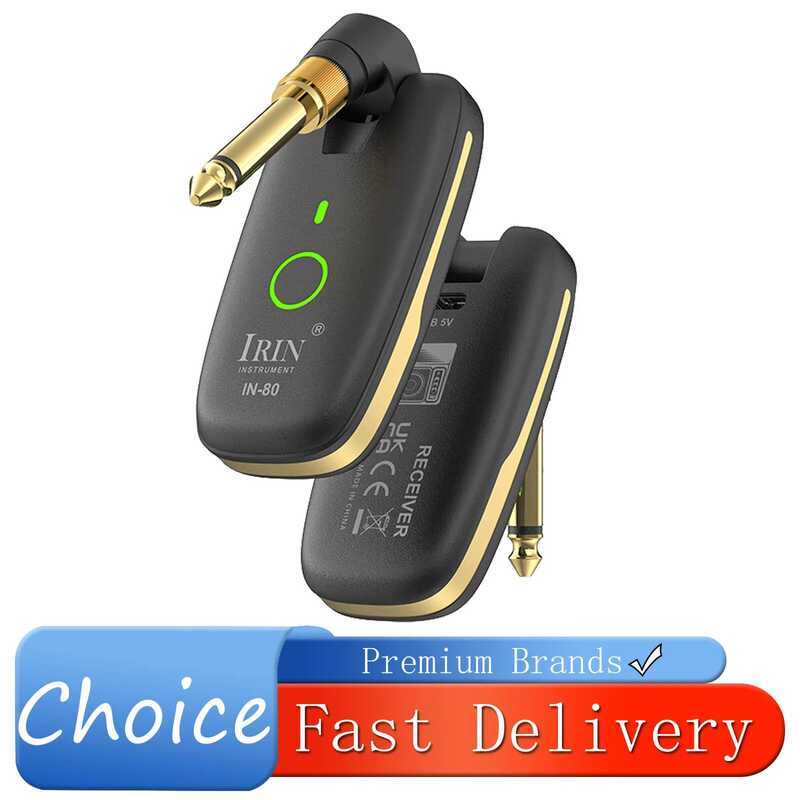 C IRIN In-80 Guitar Wireless System Transceiver Audio Amplifier Wireless Guitar Transmitter Receive