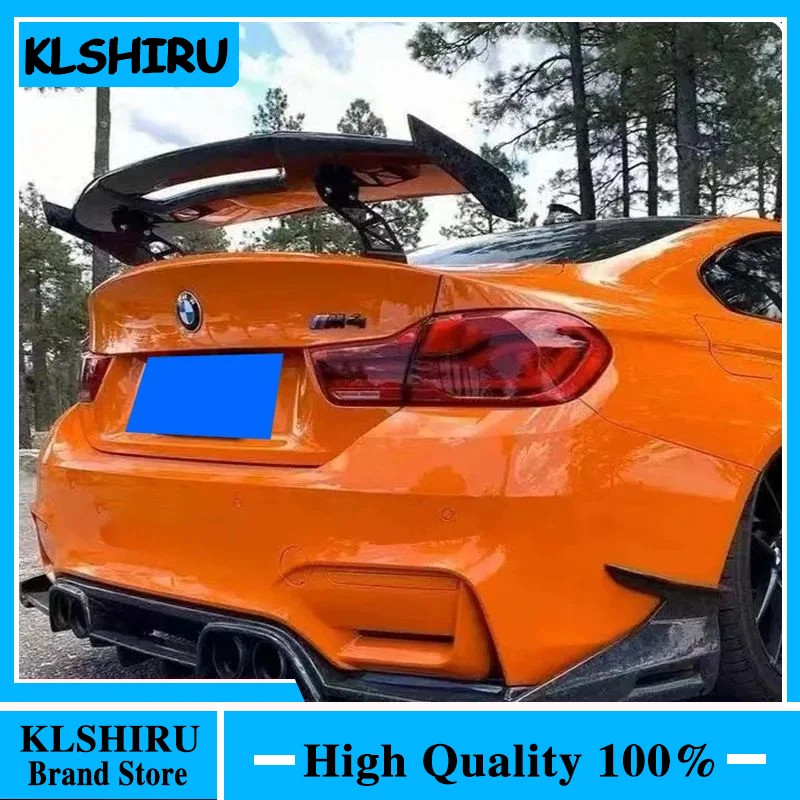 For BMW F30 F32 F36 F10 F12 F82 E92 G30 G20 E82 E90 M3 M4 MAD ABS texture of wood Rear Spoiler For