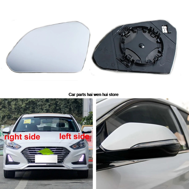 For Hyundai Sonata 9th Generation 2015-2019 Door Wing Rear View Mirror Lenses Outer Rearview Side M