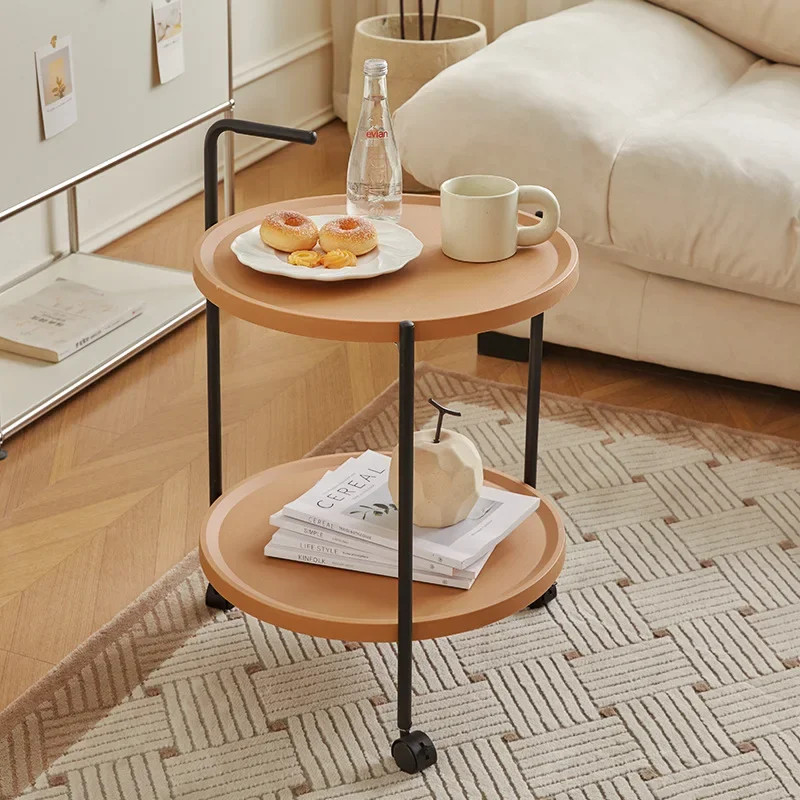 Sofa Small Round Table Balcony Light Luxury Round Small Apartment Side Table  Nordic Coffee Table M