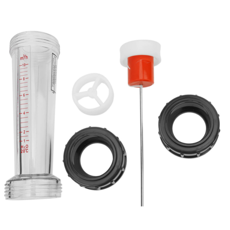 LZS-50 (D) Plastic Tube Type Liquid Flowmeter High Accuracy Wate Flowmeter 1-10m³/H Range new