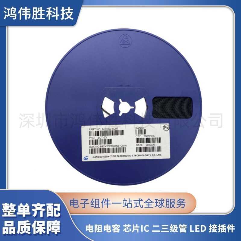 Triode AO3400 A09T SOT-23 แรงดันต่ํา N ช่อง MOSS หลอด A03 400 ชิปขนาดใหญ่ 5.8A
