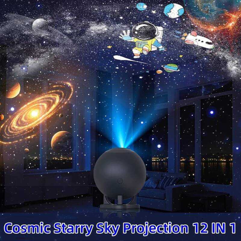 C 12 In 1 Cosmic Starry Sky Galaxy Projector Toy HD Pictures Decoration Bedroom Science Eduion Lamp