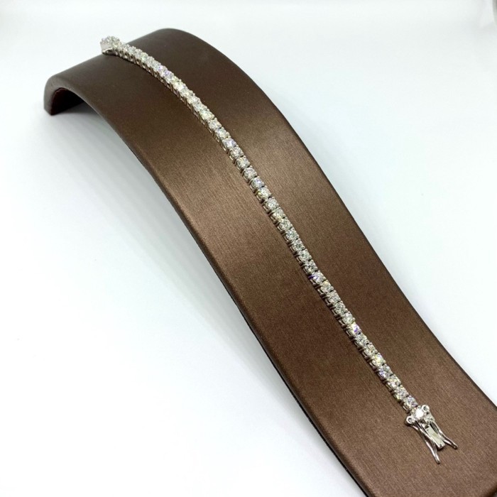 Diamond Delights  สร้อยข้อมือเทนนิสเพชร lab grown พร้อมใบเซอร์ Certified Lab Grown Eternity Diamond