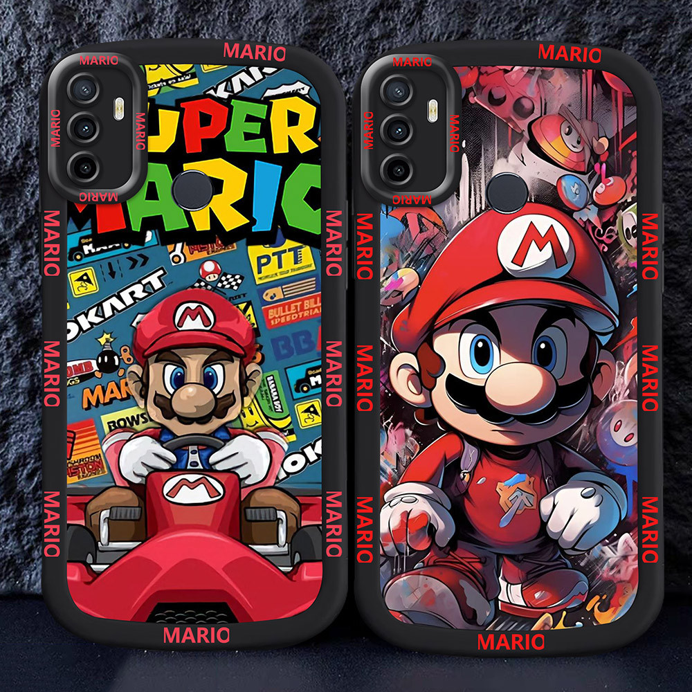 อ่อนนุ่มเคสโทรศัพท์หรับ OPPO A53 A53S A33 2020 M2 Mario