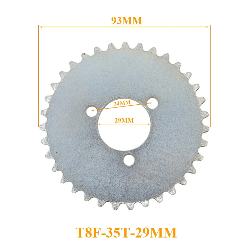47cc 49cc T8F Chain 35T 38T 44T 54T 64T 26MM 29MM 35MM 54MM Teeth Sprocket Kits For Mini Moto Atv Q