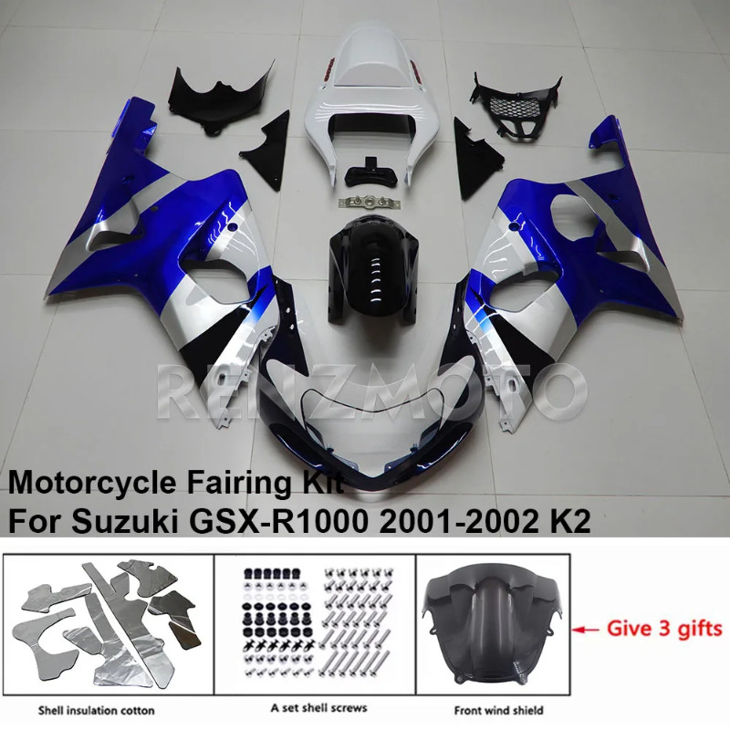 For Suzuki GSX-R1000 2001-2002 K2 Fairing R/Z S4GA35 Motorcycle Set Body Kit decoration Plastic Gua