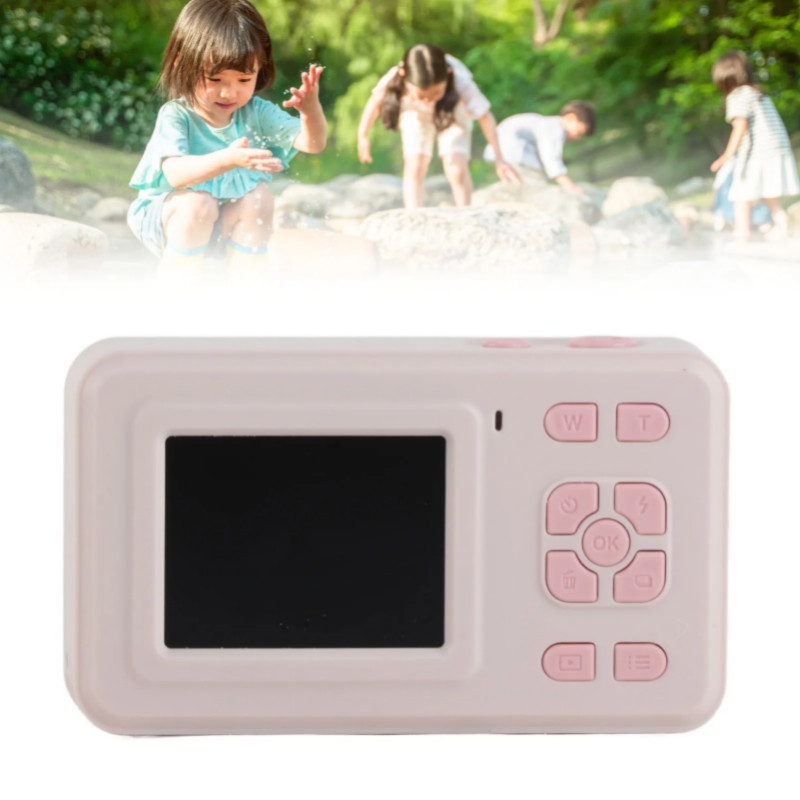 Digital Camera Pink Color FHD 4K 48MP Point Shoot 8X Zooming Compact Small Camera for Kids new