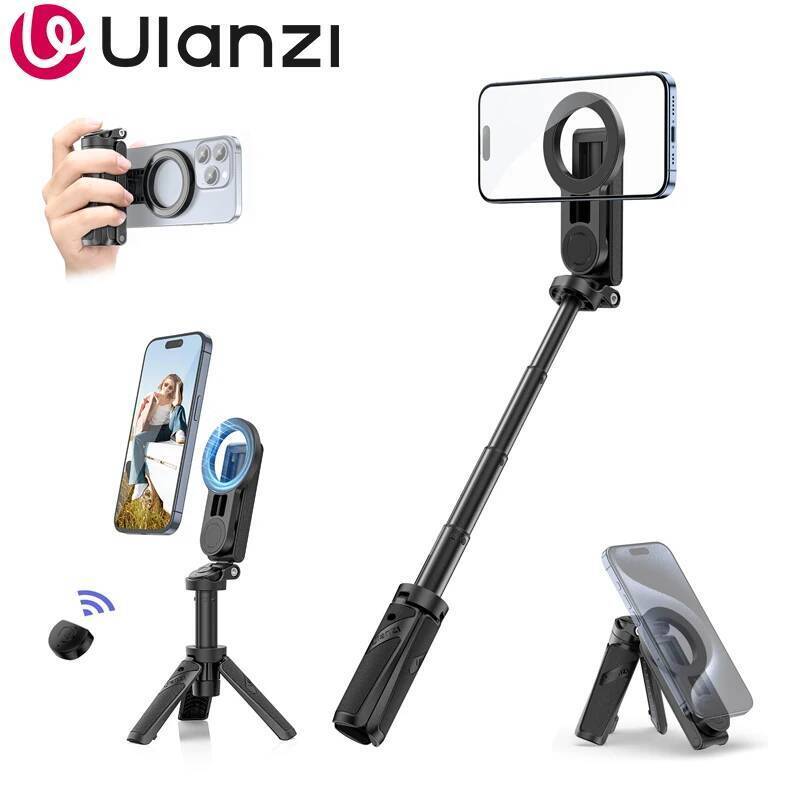 JJ03 ขาตั้งโทรศัพท์ขาตั้งกล้องจับแม่เหล็กพร้อมปุ่มชัตเตอร์ตัวควบคุมไม้เซลฟี่สําหรับสมาร์ทโฟน Apple 1