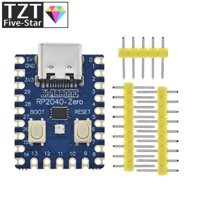 1/5PCS RP2040-Zero RP2040 สําหรับ Raspberry Pi PICO บอร์ดโมดูลโปรเซสเซอร์ 2MB แฟลช