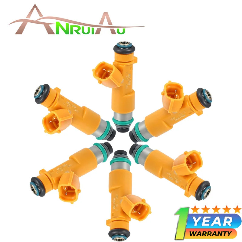 6PCS Fuel Injector Nozzle Compatible with Infiniti EX37 FX37 G37 M37 Q40 Q50 Q60 Q70 Q70L QX50 QX70