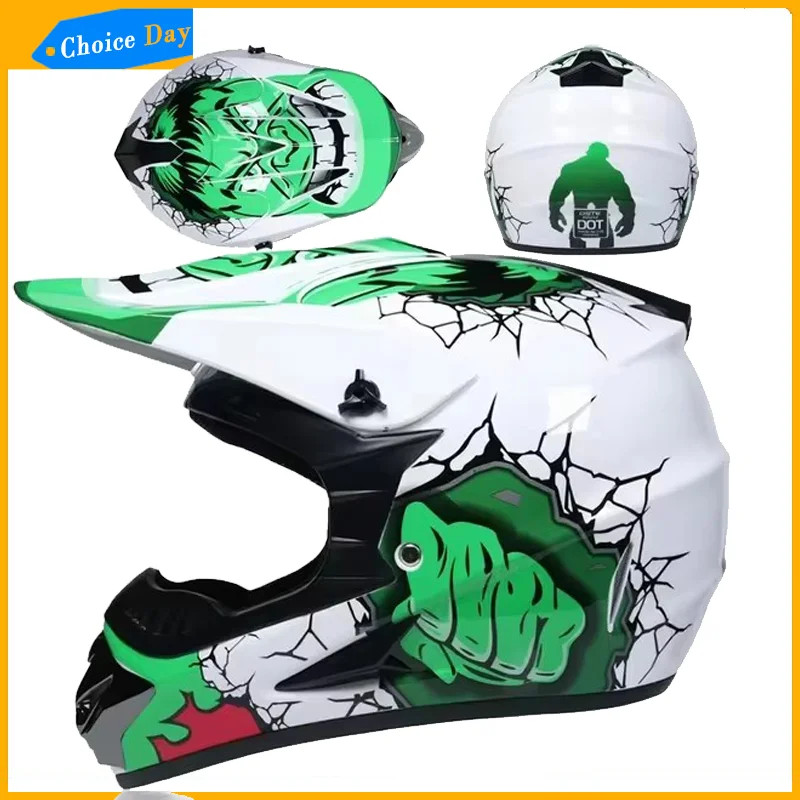Motorcycle Downhill Helmet Motocross Motobiker Goggles Classic Bicycle MTB Racing Helmet Full Face