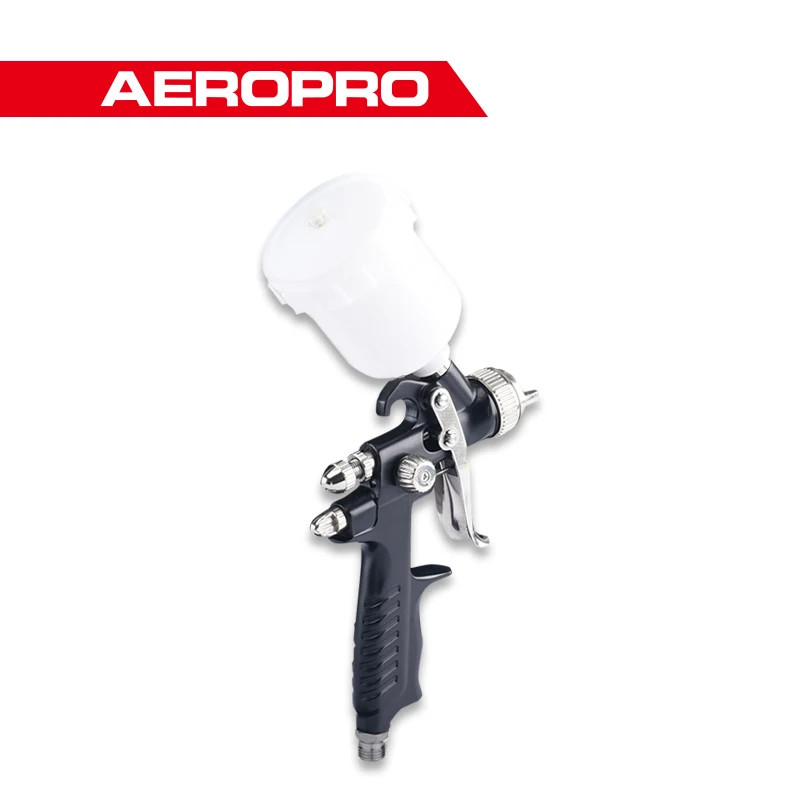 AEROPRO A606 Pro Touch Up Series Airbrush Auto Refinishing Air Spray Gun 1.0mm Nozzle Gravity Feed