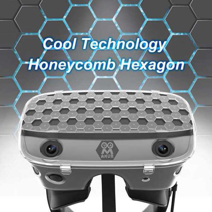 AMVR OOM 1 พลาสติกสีขาวเหมาะสําหรับการป้องกันชุดหูฟัง Oculus Rift S VR