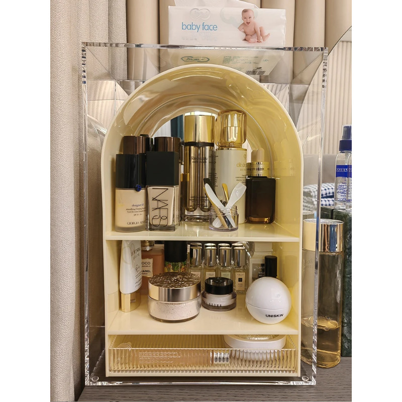 Acrylic Desktop Storage Box Dressing Table Makeup Skin Care Products Aromatherapy Perfume Shelf Dis