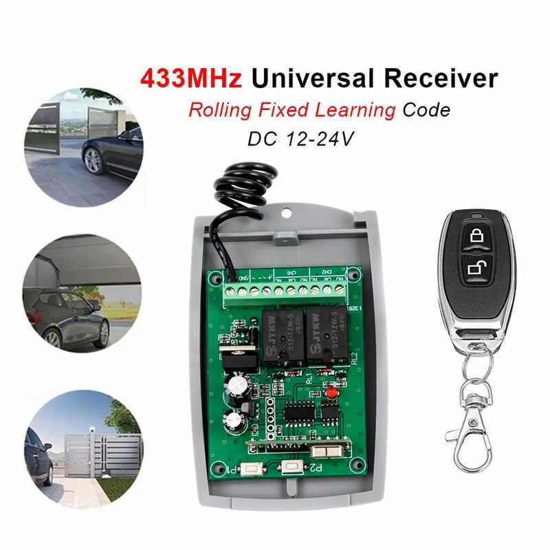 9-36V 2-Channel Forward Reverse Wireless Remote Control Switch Rolling Code Two-Channel