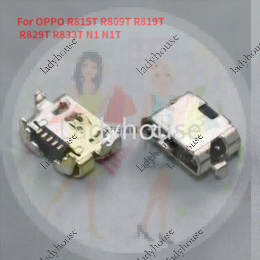 10-50pcs Dock Micro Plug USB ชาร์จ Pin Dock พอร์ตสําหรับ OPPO R815T R809T R819T R829T R833T N1 N1T ช