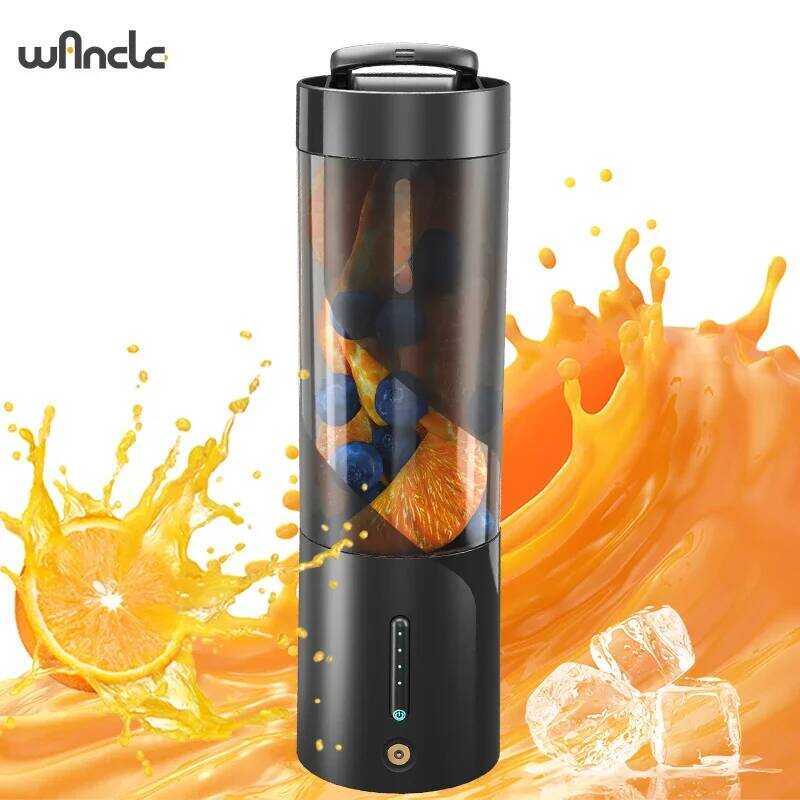 C Portable Electric Juice Blender USB Rechargeable Fruit Juicer Mixer For Shakes Smoothies 450Ml Ho