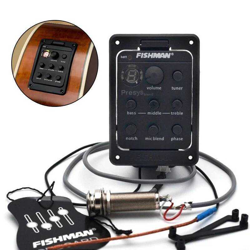 C 201/301 Guitar Pickups EQ Equalizer Blend Acoustic Guitar Pickup Guitars Tuner Piezo Pickups Part