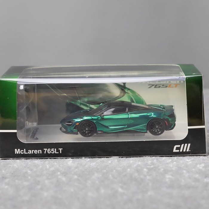 Ready Stock CM Model 1: 64 McLaren Mclaren 765LT Supercar Alloy Car Model Collection