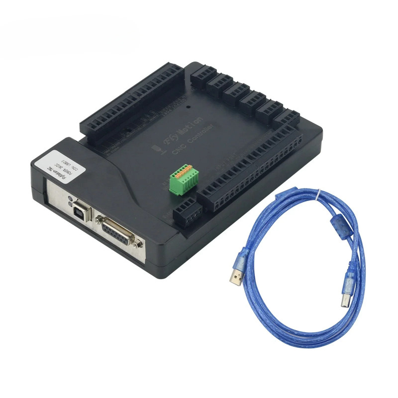 Maxgeek FlyMotion 6-Axis CNC Controller Mach3 USB CNC Motion Controller High Speed Differential Ver