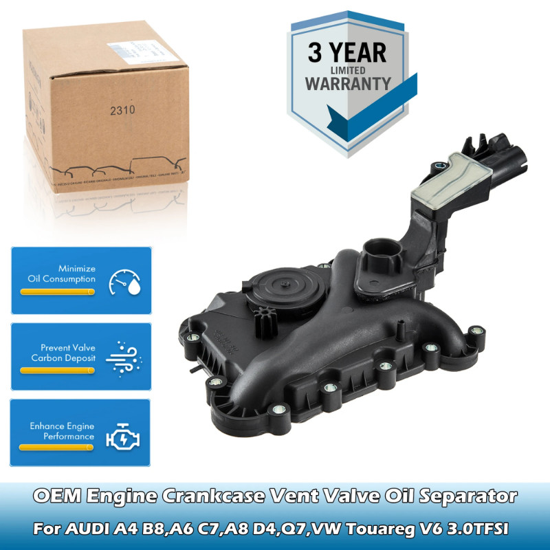OEM Engine Crankcase Vent Valve Oil Separator 06E103547AB,06E103547AH For AUDI A4 B8,A6 C7,A8 D4,Q5
