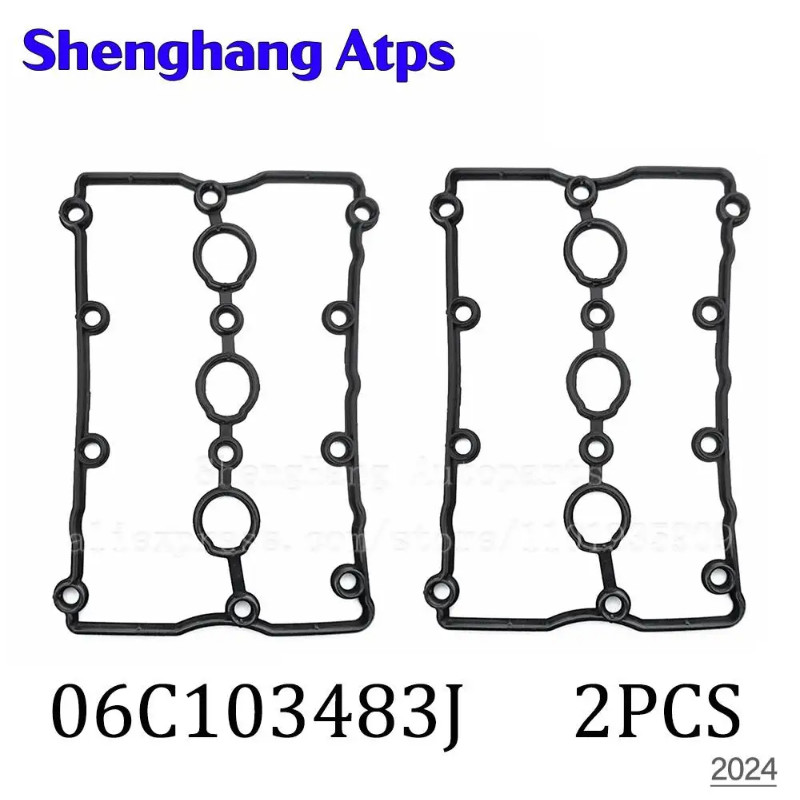 Right Left Engine Valve Cover Gaskets For Audi A4 3.0L 3.2L A6 2.7L 3.0L 3.2L 2002-2006 06C103483J